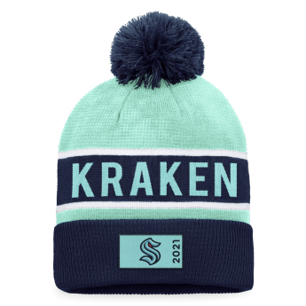 Seattle Kraken zimná čiapka Traditional Navy-Icy Blue