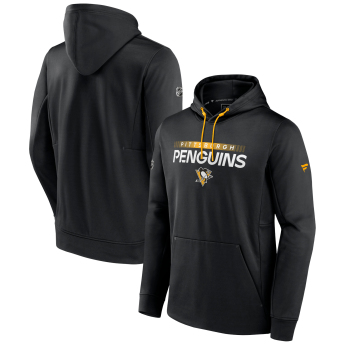 Pittsburgh Penguins pánska mikina s kapucňou RINK Performance Black-Yellow Gold