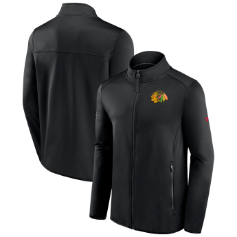 Chicago Blackhawks pánska bunda RINK Fleece Jacket Black-Black