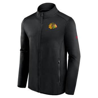 Chicago Blackhawks pánska bunda RINK Fleece Jacket Black-Black