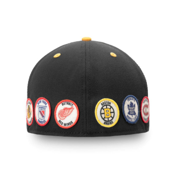 NHL produkty čiapka flat šiltovka Original Six Fitted - Black/Gold