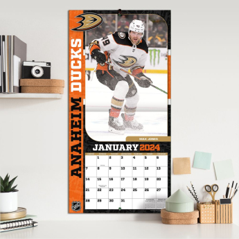 Anaheim Ducks kalendár 2024 Wall Calendar