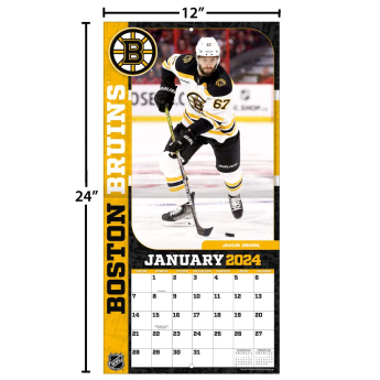 Boston Bruins kalendár 2024 Wall Calendar