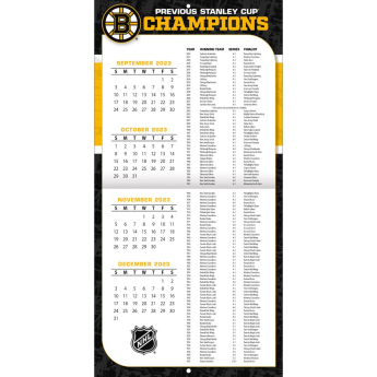 Boston Bruins kalendár 2024 Wall Calendar