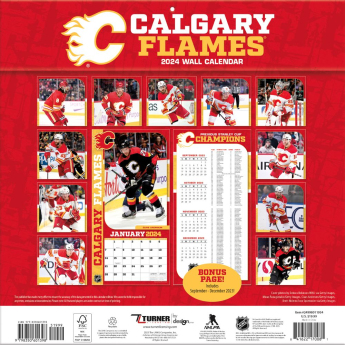 Calgary Flames kalendár 2024 Wall Calendar