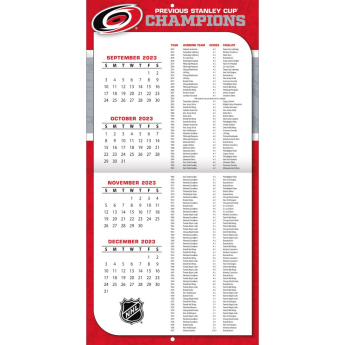 Carolina Hurricanes kalendár 2024 Wall Calendar