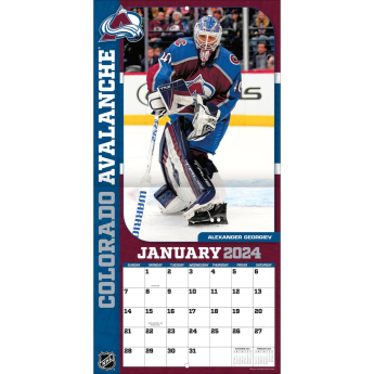 Colorado Avalanche kalendár 2024 Wall Calendar