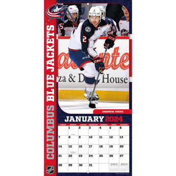 Columbus Blue Jackets kalendár 2024 Wall Calendar