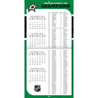 Dallas Stars kalendár 2024 Wall Calendar
