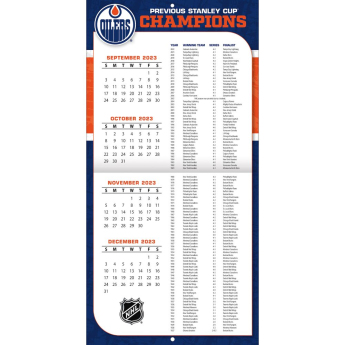 Edmonton Oilers kalendár 2024 Wall Calendar