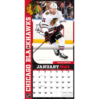 Chicago Blackhawks kalendár 2024 Wall Calendar