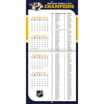 Nashville Predators kalendár 2024 Wall Calendar