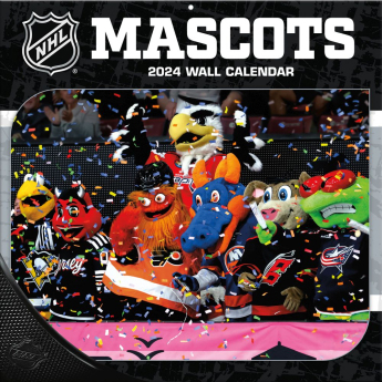 NHL produkty kalendár NHL Mascots 2024 Wall Calendar