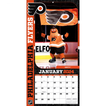 NHL produkty kalendár NHL Mascots 2024 Wall Calendar