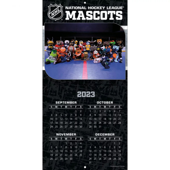 NHL produkty kalendár NHL Mascots 2024 Wall Calendar