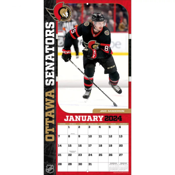 Ottawa Senators kalendár 2024 Wall Calendar