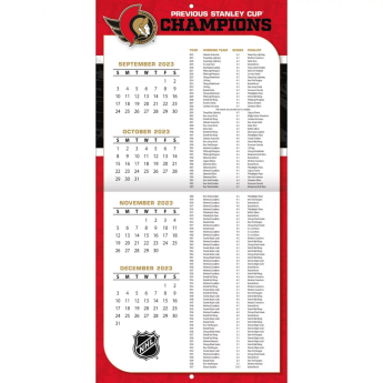 Ottawa Senators kalendár 2024 Wall Calendar