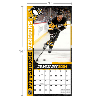 Pittsburgh Penguins kalendár 2024 Wall Calendar