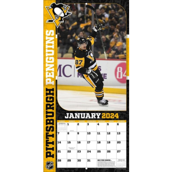 Pittsburgh Penguins kalendár Sidney Crosby #87 2024 Wall Calendar