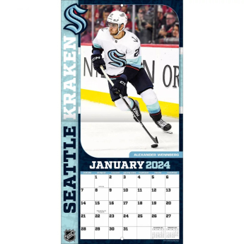 Seattle Kraken kalendár 2024 Wall Calendar
