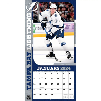 Tampa Bay Lightning kalendár 2024 Wall Calendar