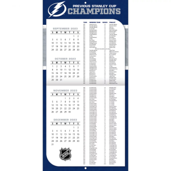 Tampa Bay Lightning kalendár 2024 Wall Calendar