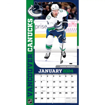 Vancouver Canucks kalendár 2024 Wall Calendar