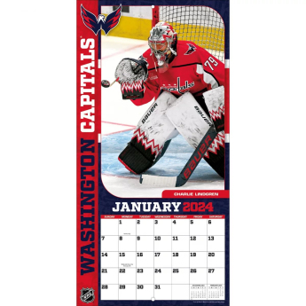 Washington Capitals kalendár 2024 Wall Calendar