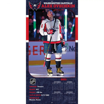 Washington Capitals kalendár Alexander Ovechkin #8 2024 Wall Calendar