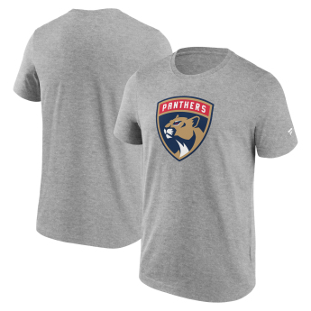 Florida Panthers pánske tričko Primary Logo Graphic T-Shirt Sport Gray Heather