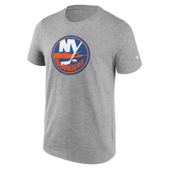 New York Islanders pánske tričko Primary Logo Graphic Sport Gray Heather