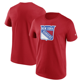 New York Rangers pánske tričko Primary Logo Graphic Athletic Red