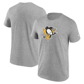 Pittsburgh Penguins pánske tričko Primary Logo Graphic Sport Gray Heather