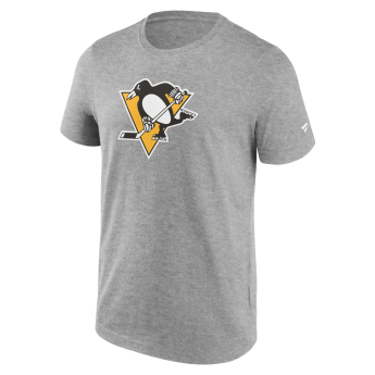 Pittsburgh Penguins pánske tričko Primary Logo Graphic Sport Gray Heather
