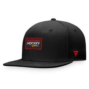 Chicago Blackhawks čiapka flat šiltovka Authentic Pro Prime Flat Brim Snapback black