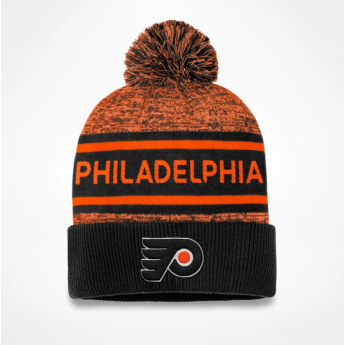 Philadelphia Flyers zimná čiapka Authentic Pro Rink Heathered Cuffed Pom Knit