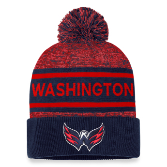 Washington Capitals zimná čiapka Authentic Pro Rink Heathered Cuffed Pom Knit
