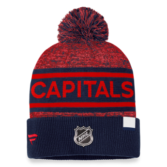 Washington Capitals zimná čiapka Authentic Pro Rink Heathered Cuffed Pom Knit