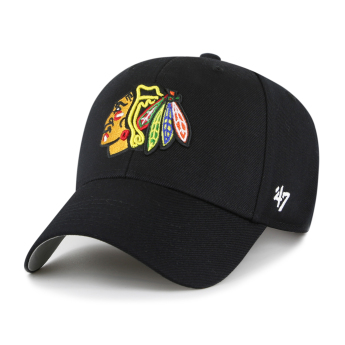 Chicago Blackhawks čiapka baseballová šiltovka Sure Shot Snapback 47 MVP Black