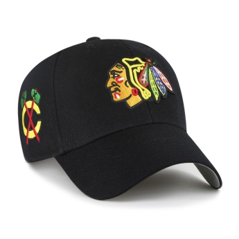 Chicago Blackhawks čiapka baseballová šiltovka Sure Shot Snapback 47 MVP Black