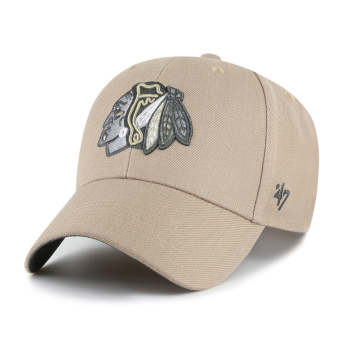 Chicago Blackhawks čiapka baseballová šiltovka Sure Shot Snapback 47 MVP Khaki