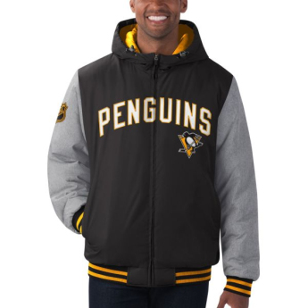 Pittsburgh Penguins pánska bunda s kapucňou Cold Front Polyfilled Padded Jacket w. Hood