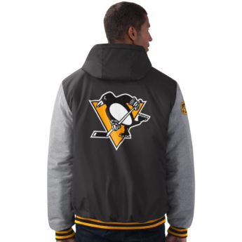 Pittsburgh Penguins pánska bunda s kapucňou Cold Front Polyfilled Padded Jacket w. Hood