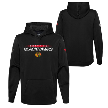 Chicago Blackhawks detská mikina s kapucňou Authentic Pro Hood Po Hoodie