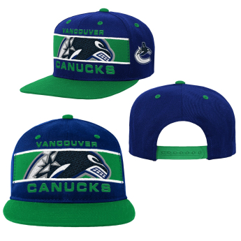 Vancouver Canucks detská čiapka flat šiltovka Logo Bar Deadstock Snapback