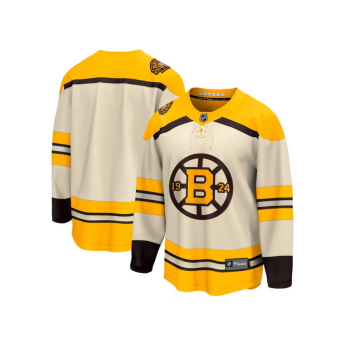 Boston Bruins detský hokejový dres Cream 100th Anniversary Replica Jersey