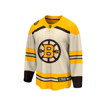 Boston Bruins detský hokejový dres Cream 100th Anniversary Replica Jersey