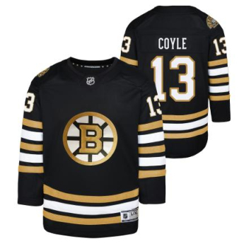 Boston Bruins detský hokejový dres Charlie Coyle 13 black 100th Anniversary Premier Breakaway Jersey