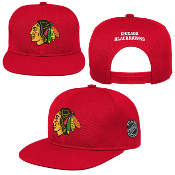 Chicago Blackhawks detská čiapka flat šiltovka Logo Flatbrim Snapback