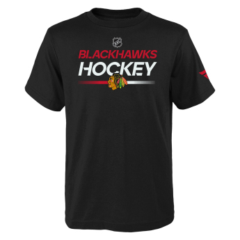 Chicago Blackhawks detské tričko Apro Wordmark Ss Ctn Tee black